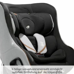 Reboarder-Kindersitz i-Harbour ab Geburt - 4 Jahre (40 cm - 105 cm) 360° drehbar - Signature - Carbon - Kollektion 2025