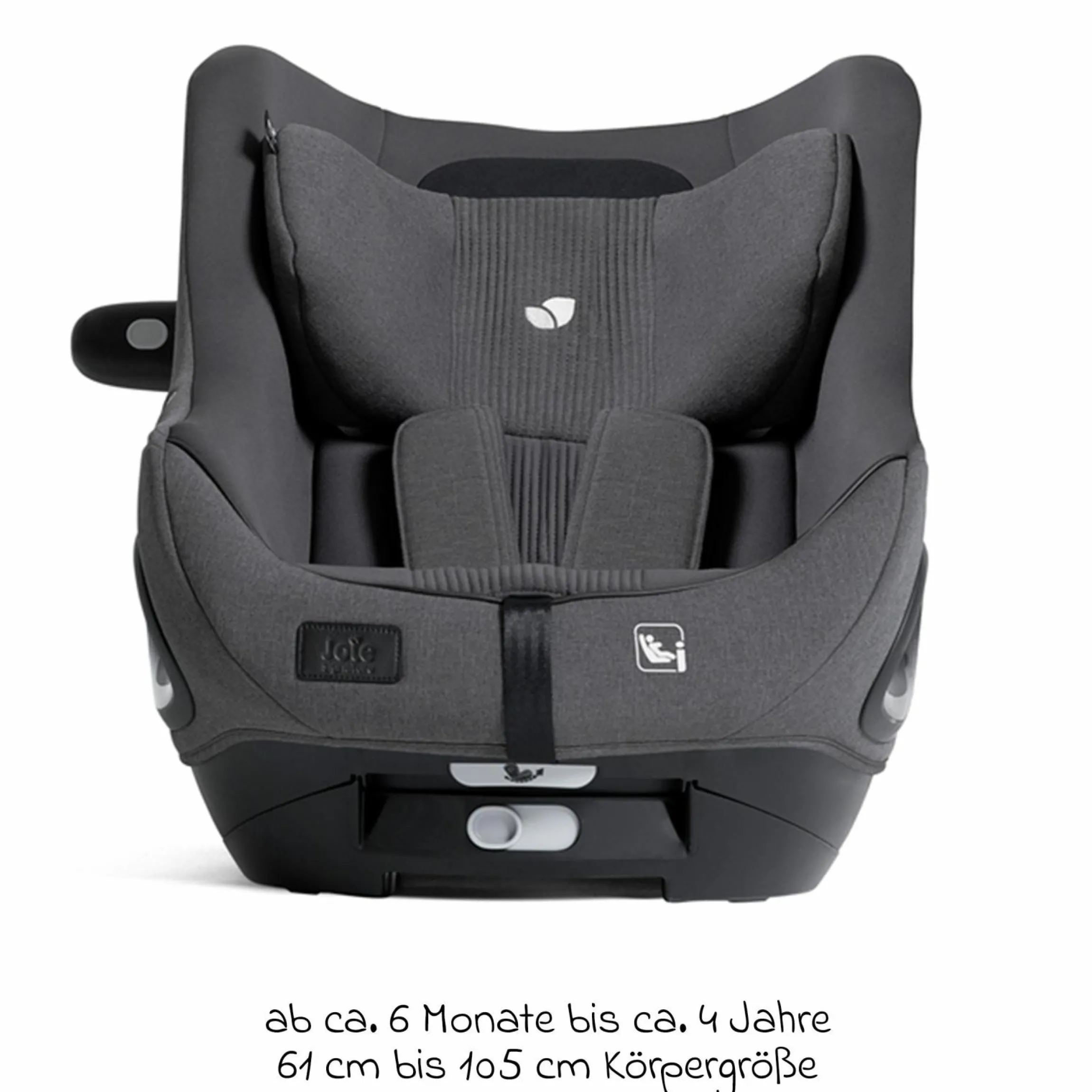 Reboarder-Kindersitz i-Harbour E i-Size 360° drehbar ab 6 Monate - 4 Jahre (61 cm -105 cm) & Sommer-Bezug aus Mesh - Signature - Ebony