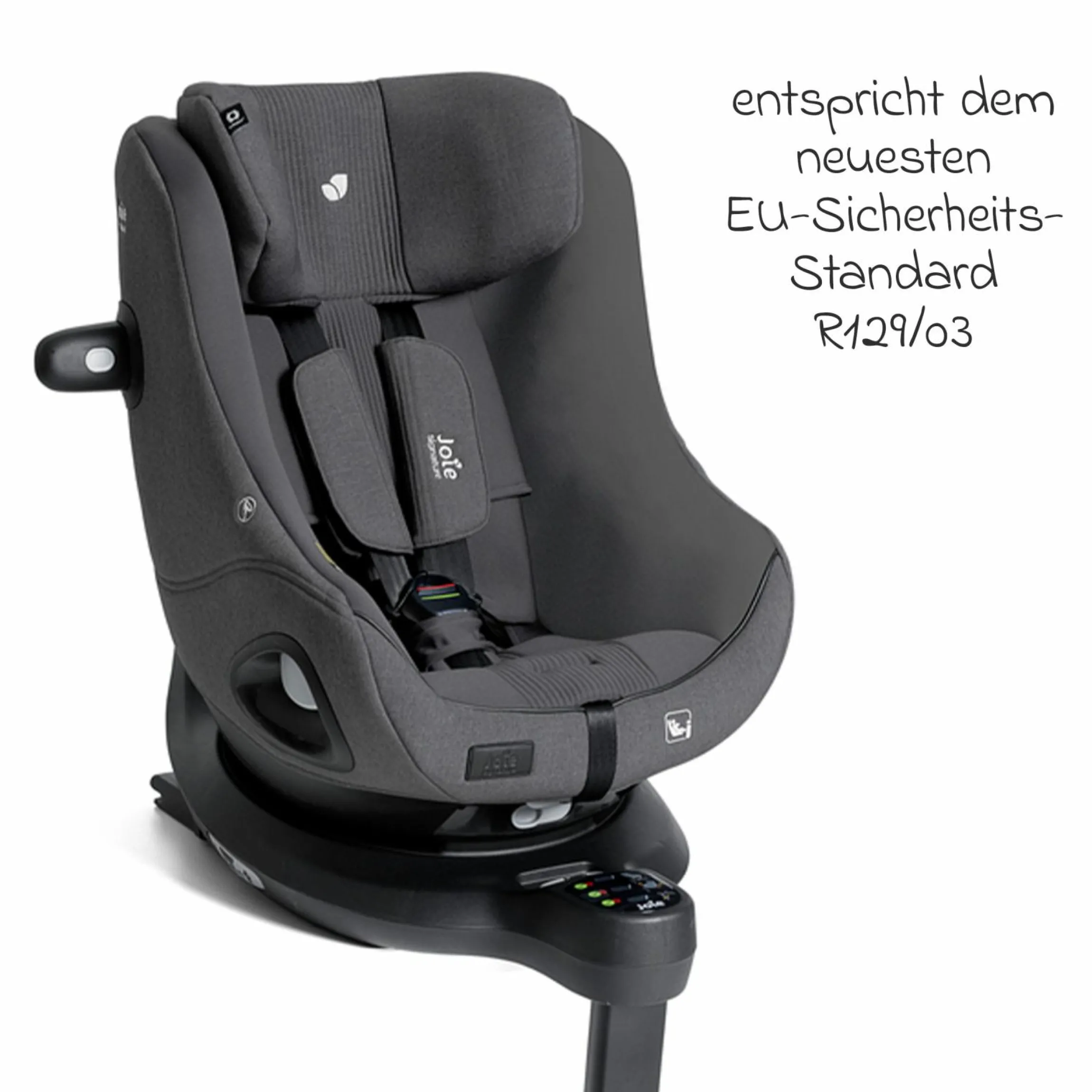 Reboarder-Kindersitz i-Harbour E i-Size 360° drehbar ab 6 Monate - 4 Jahre (61 cm -105 cm) & Sommer-Bezug aus Mesh - Signature - Ebony