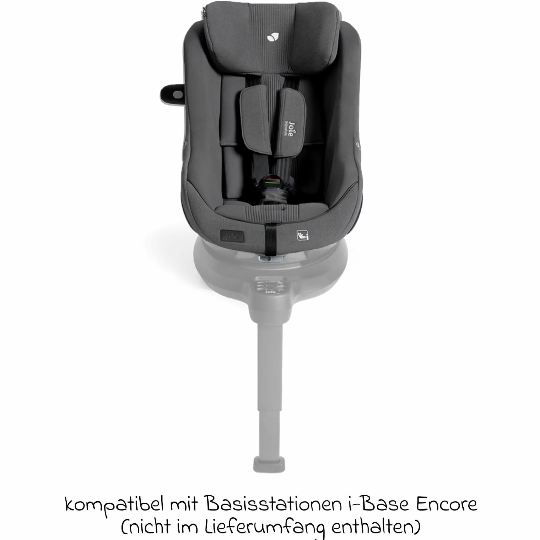 Reboarder-Kindersitz i-Harbour E i-Size 360° drehbar ab 6 Monate - 4 Jahre (61 cm -105 cm) & Sommer-Bezug aus Mesh - Signature - Ebony