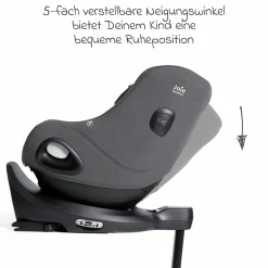 Reboarder-Kindersitz i-Harbour E i-Size 360° drehbar ab 6 Monate - 4 Jahre (61 cm -105 cm) & Sommer-Bezug aus Mesh - Signature - Ebony