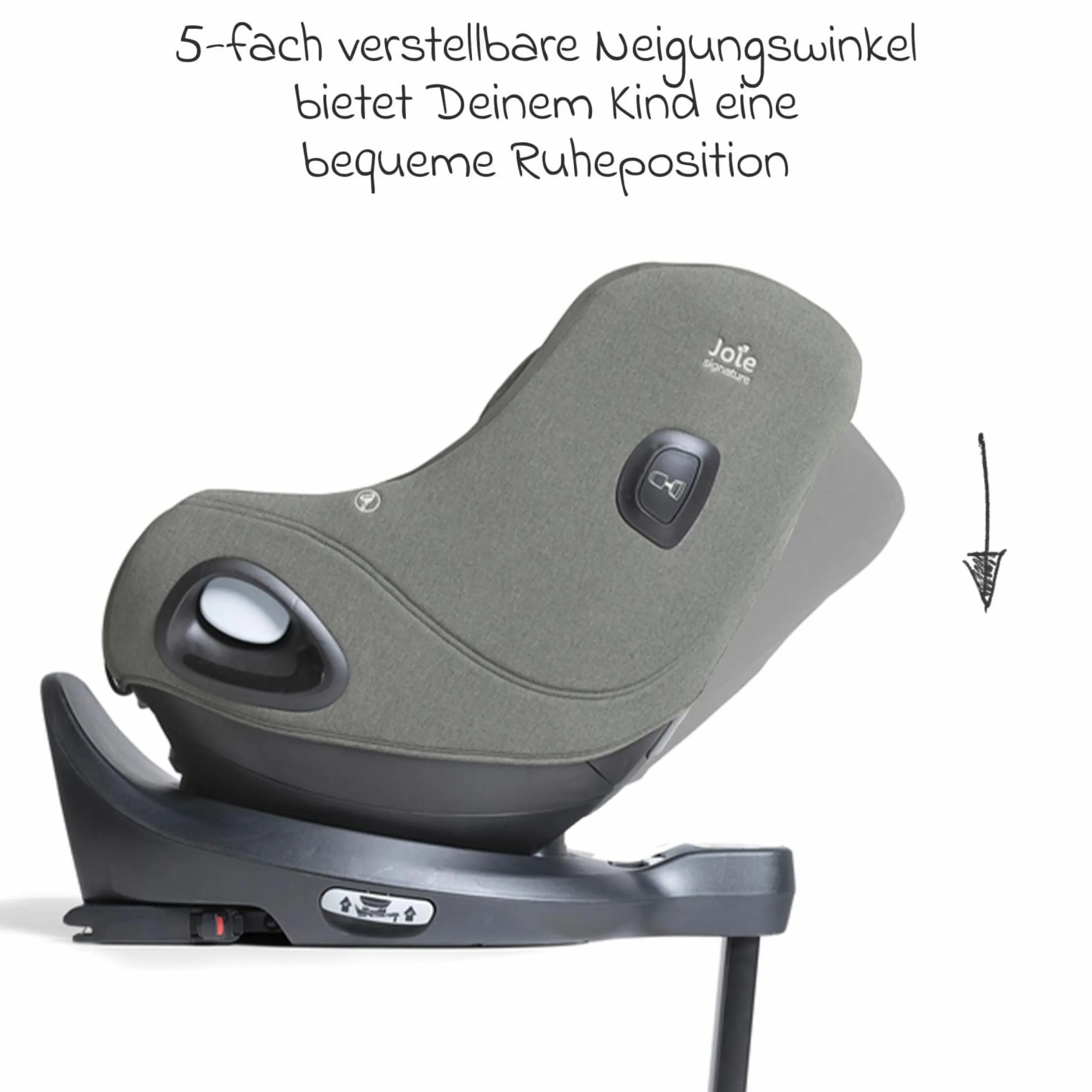 Reboarder-Kindersitz i-Harbour E i-Size 360° drehbar ab 6 Monate - 4 Jahre (61 cm -105 cm) & Sommer-Bezug aus Mesh - Signature - Evergreen