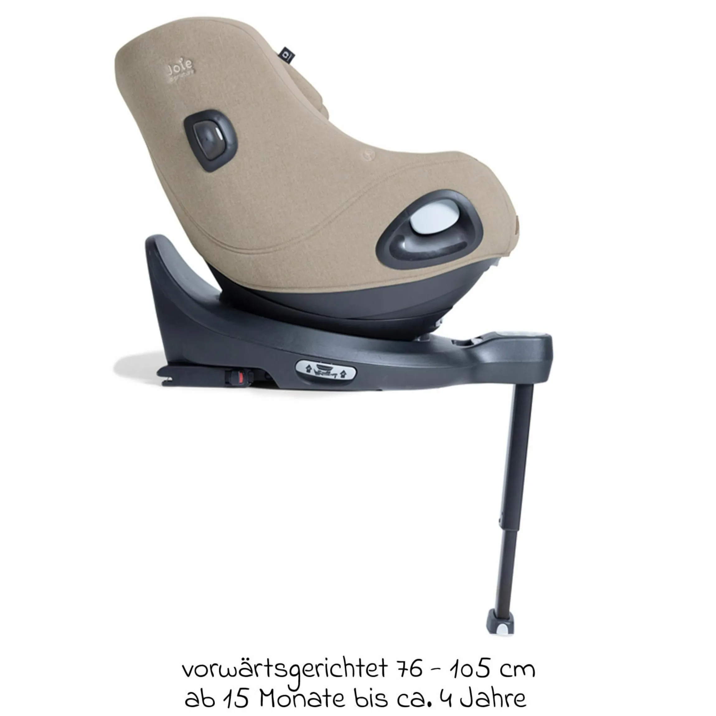 Reboarder-Kindersitz i-Harbour E i-Size 360° drehbar ab 6 Monate - 4 Jahre (61 cm -105 cm) & Sommer-Bezug aus Mesh - Signature - Sandstone