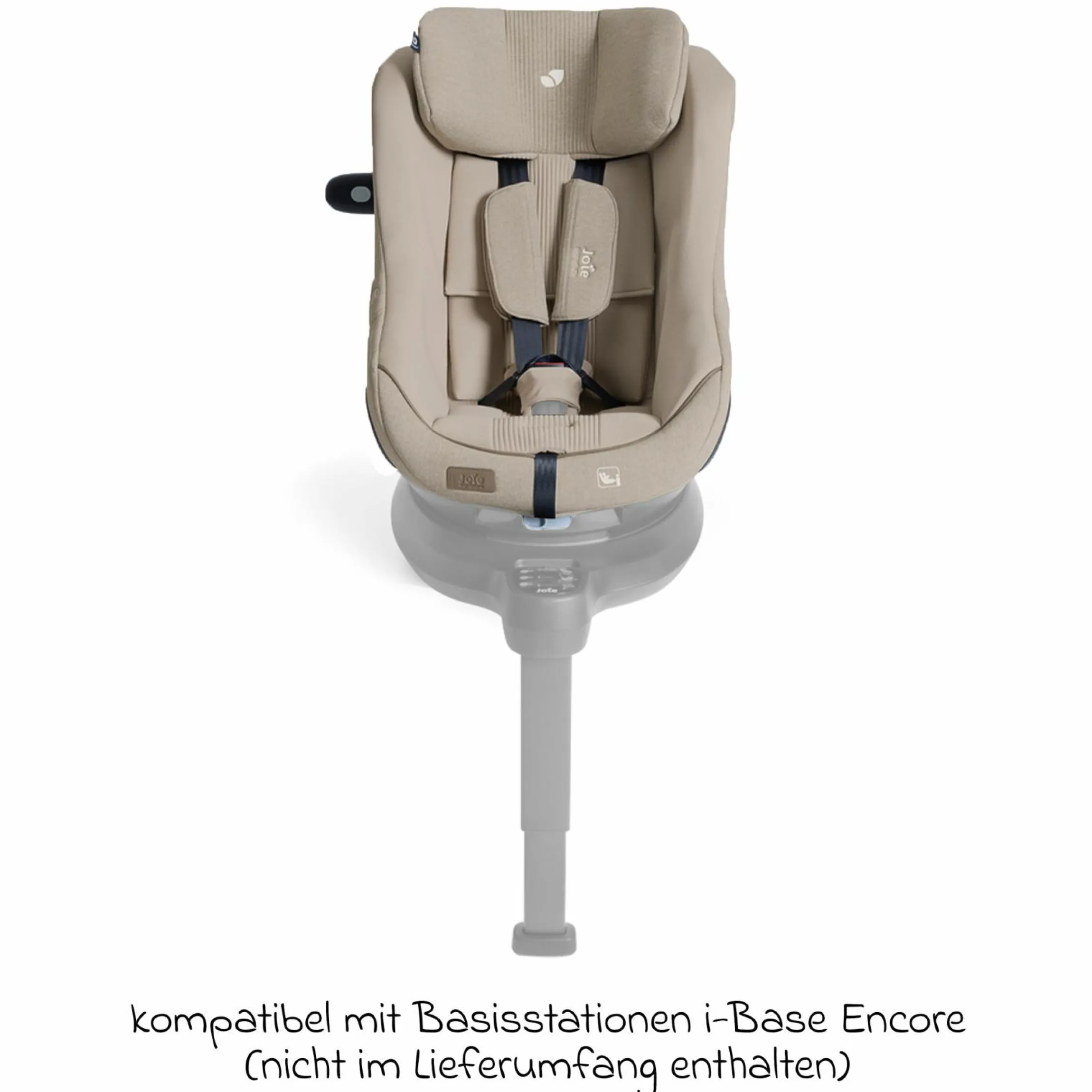 Reboarder-Kindersitz i-Harbour E i-Size 360° drehbar ab 6 Monate - 4 Jahre (61 cm -105 cm) & Sommer-Bezug aus Mesh - Signature - Sandstone
