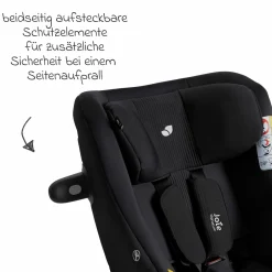 Reboarder-Kindersitz i-Harbour E i-Size 360° drehbar ab 6 Monate - 4 Jahre (61 cm -105 cm) & Sommer-Bezug aus Mesh - Signature - Eclipse