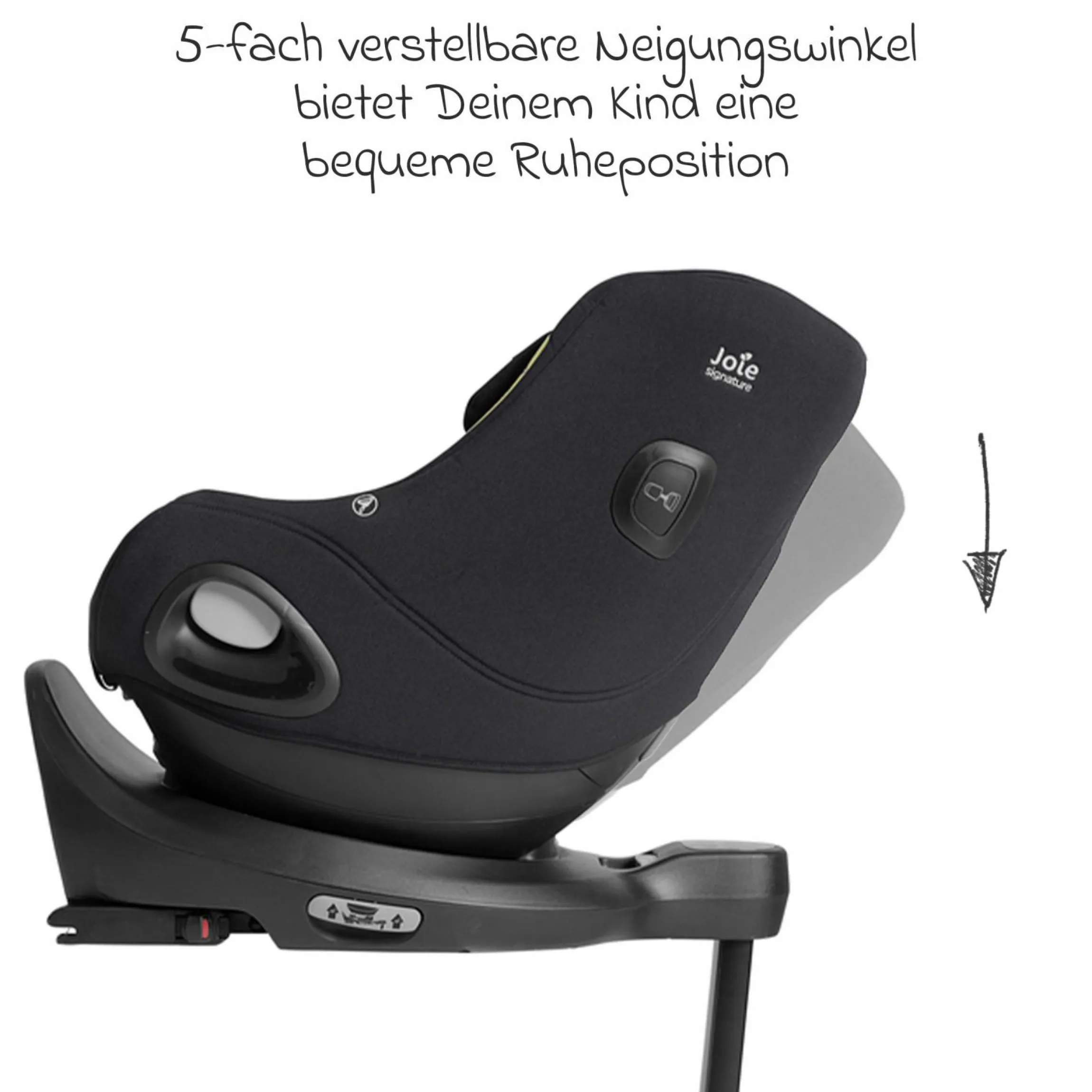 Reboarder-Kindersitz i-Harbour E i-Size 360° drehbar ab 6 Monate - 4 Jahre (61 cm -105 cm) & Sommer-Bezug aus Mesh - Signature - Eclipse