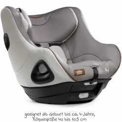 Reboarder-Kindersitz i-Harbour ab Geburt - 4 Jahre (40 cm - 105 cm) 360° drehbar - Signature - Oyster
