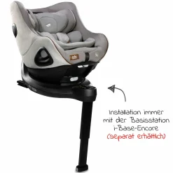 Reboarder-Kindersitz i-Harbour ab Geburt - 4 Jahre (40 cm - 105 cm) 360° drehbar - Signature - Oyster