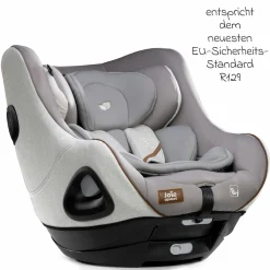 Reboarder-Kindersitz i-Harbour ab Geburt - 4 Jahre (40 cm - 105 cm) 360° drehbar - Signature - Oyster