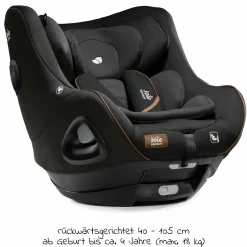 Reboarder-Kindersitz i-Harbour ab Geburt - 4 Jahre (40 cm - 105 cm) 360° drehbar - Signature - Eclipse