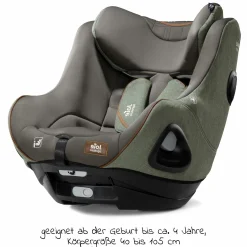 Reboarder-Kindersitz i-Harbour ab Geburt - 4 Jahre (40 cm - 105 cm) 360° drehbar - Signature - Pine