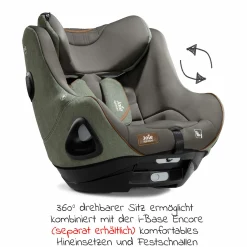 Reboarder-Kindersitz i-Harbour ab Geburt - 4 Jahre (40 cm - 105 cm) 360° drehbar - Signature - Pine