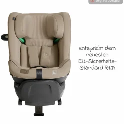 Reboarder-Kindersitz i-Spin XL i-Size 360° drehbar ab Geburt - 12 Jahre (40 cm -150 cm) inkl. Sitzverkleinerer & Isofix-Basis - Signature - Ebony