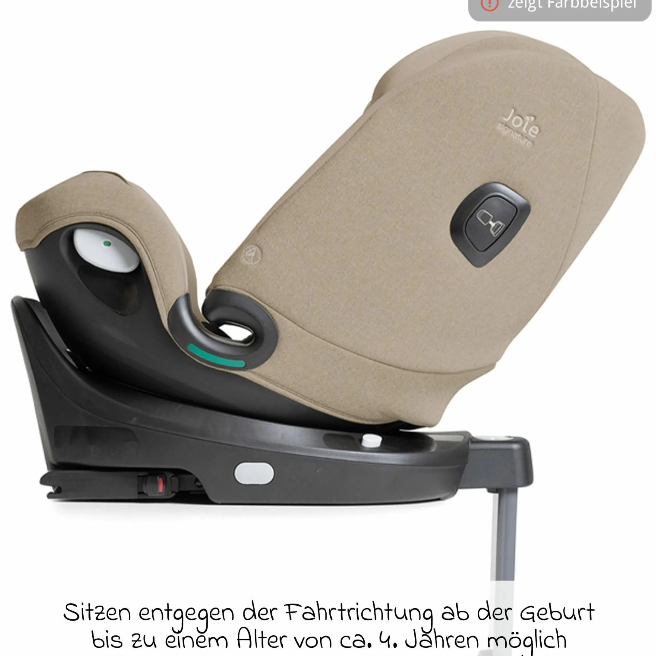 Reboarder-Kindersitz i-Spin XL i-Size 360° drehbar ab Geburt - 12 Jahre (40 cm -150 cm) inkl. Sitzverkleinerer & Isofix-Basis - Signature - Ebony