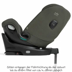 Reboarder-Kindersitz i-Spin XL i-Size 360° drehbar ab Geburt - 12 Jahre (40 cm -150 cm) inkl. Sitzverkleinerer & Isofix-Basis - Signature - Evergreen