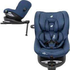 Reboarder-Kindersitz i-Spin 360 R i-Size - ab Geburt - 4 Jahre (40-105 cm) mit Isofix-Basis - Deep Sea