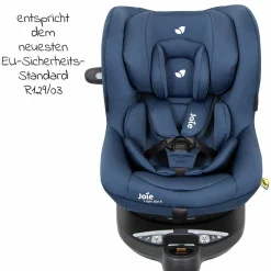 Reboarder-Kindersitz i-Spin 360 R i-Size - ab Geburt - 4 Jahre (40-105 cm) mit Isofix-Basis - Deep Sea