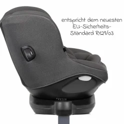 Reboarder-Kindersitz i-Spin 360 ab Geburt - 4 Jahre (40 cm - 105 cm) mit Isofix-Basis & Sitzverkleinerer - Thunder - Kollektion 2025