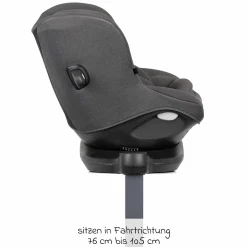 Reboarder-Kindersitz i-Spin 360 ab Geburt - 4 Jahre (40 cm - 105 cm) mit Isofix-Basis & Sitzverkleinerer - Thunder - Kollektion 2025