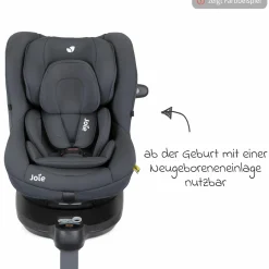 Reboarder-Kindersitz i-Spin 360 ab Geburt - 4 Jahre (40 cm - 105 cm) mit Isofix-Basis & Sitzverkleinerer - Thyme - Kollektion 2025