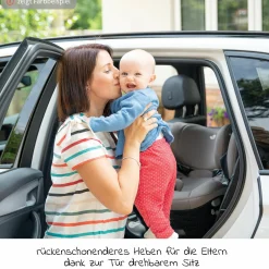 Reboarder-Kindersitz i-Spin 360 R i-Size - ab Geburt - 4 Jahre (40-105 cm) mit Isofix-Basis - Coal