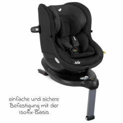 Reboarder-Kindersitz i-Spin 360 E ab 6 Monate - 4 Jahre (61 cm - 105 cm) mit Isofix-Basis - Shale - Kollektion 2025