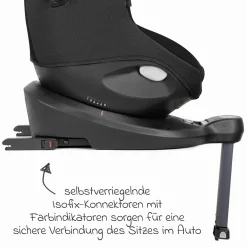 Reboarder-Kindersitz i-Spin 360 E ab 6 Monate - 4 Jahre (61 cm - 105 cm) mit Isofix-Basis - Shale - Kollektion 2025