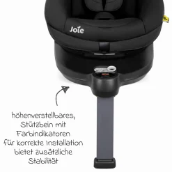 Reboarder-Kindersitz i-Spin 360 E ab 6 Monate - 4 Jahre (61 cm - 105 cm) mit Isofix-Basis - Shale - Kollektion 2025