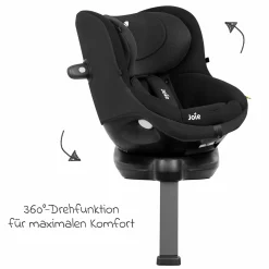 Reboarder-Kindersitz i-Spin 360 E ab 6 Monate - 4 Jahre (61 cm - 105 cm) mit Isofix-Basis - Shale - Kollektion 2025