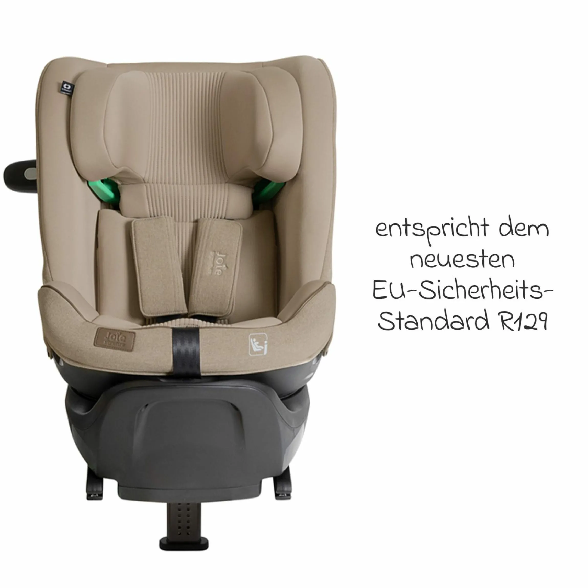Reboarder-Kindersitz i-Spin XL i-Size 360° drehbar ab Geburt - 12 Jahre (40 cm -150 cm) inkl. Sitzverkleinerer & Isofix-Basis - Signature - Sandstone