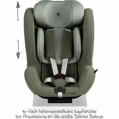 Reboarder-Kindersitz Lily i-Size ab Geburt - 4 Jahre (45 cm - 105 cm) inkl. Sitzverkleinerer - Sage - Kollektion 2025