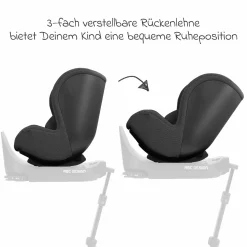 Reboarder-Kindersitz Lily i-Size ab Geburt - 4 Jahre (45 cm - 105 cm) inkl. Sitzverkleinerer - Bubble - Kollektion 2025