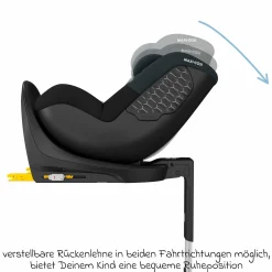 Reboarder-Kindersitz Mica 360 S - Tonal Black