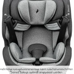 Reboarder-Kindersitz One360 i-Size ab Geburt - 12 Jahre (40 cm - 150 cm) 360° drehbar mit Isofix-Basis & Top-Tether - Universe Grey - Kollektion 2025