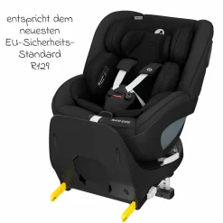 Reboarder-Kindersitz Pearl 360 ab 3 Monate - 4 Jahre (61 cm - 105 cm) 0-17,4 kg drehbar mit G-Cell-Seitenaufprallschutz - Authentic Black - Kollektion 2025