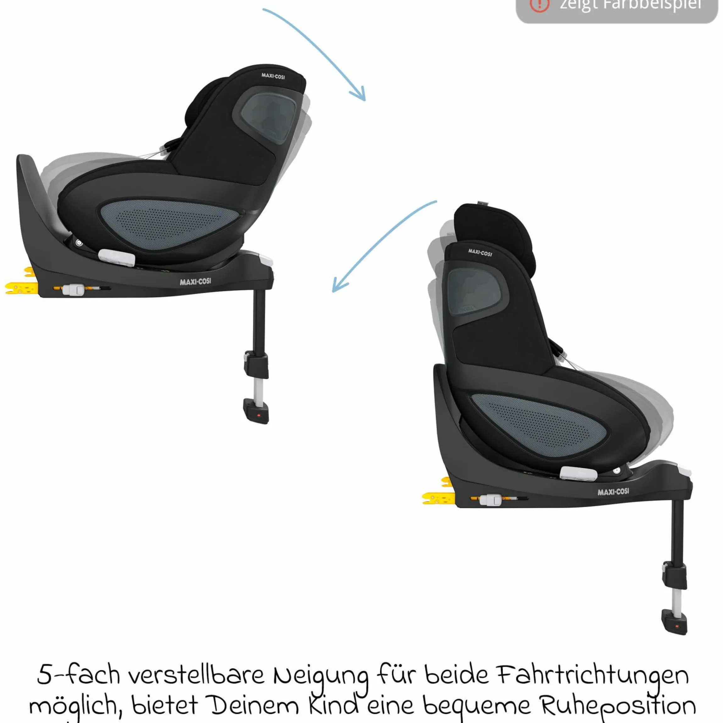 Reboarder-Kindersitz Pearl 360 ab 3 Monate - 4 Jahre (61 cm - 105 cm) 0-17,4 kg drehbar mit G-Cell-Seitenaufprallschutz - Authentic Green - Kollektion 2025