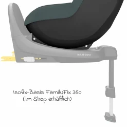Reboarder-Kindersitz Pearl S i-Size ab 3 Monate - 4 Jahre (61 cm - 105 cm) mit Easy-in-Haken & G-Cell Seitenaufpralltechnologie - Tonal Graphite - Kollektion 2025