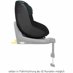 Reboarder-Kindersitz Pearl S i-Size ab 3 Monate - 4 Jahre (61 cm - 105 cm) mit Easy-in-Haken & G-Cell Seitenaufpralltechnologie - Tonal Black - Kollektion 2025