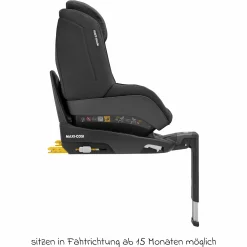 Reboarder-Kindersitz Pearl Pro 2 i-Size ab 6 Monate - 4 Jahre (67 cm - 105 cm) inkl. FamilyFix 3 i-Size Base & Schutzunterlage - Authentic Black - Kollektion 2025
