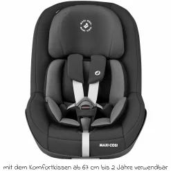 Reboarder-Kindersitz Pearl Pro 2 i-Size ab 6 Monate - 4 Jahre (67 cm - 105 cm) mit Easy-in-Gurt - Authentic Black - Kollektion 2025