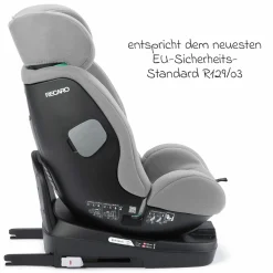 Reboarder-Kindersitz Salia 125 i-Size KID ab 3 Monate bis 7 Jahre (61 cm - 125 cm) drehbar mit Isofix-Basis - Carbon Grey - Kollektion 2025