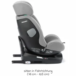 Reboarder-Kindersitz Salia 125 i-Size KID ab 3 Monate bis 7 Jahre (61 cm - 125 cm) drehbar mit Isofix-Basis - Carbon Grey - Kollektion 2025