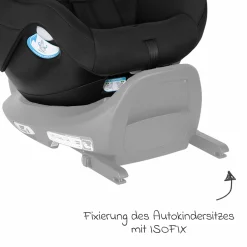Reboarder-Kindersitz SnugGo i-Size R129 ab Geburt - 4 Jahre (40 cm - 105 cm) inkl. Sitzverkleinerer - Midnight - Kollektion 2025