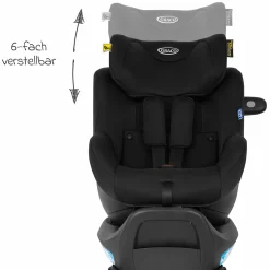 Reboarder-Kindersitz SnugGo i-Size R129 ab Geburt - 4 Jahre (40 cm - 105 cm) inkl. Sitzverkleinerer - Midnight - Kollektion 2025