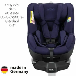 Reboarder-Kindersitz Sperber-Fix 61 61 cm - 105 cm / 1 Jahr bis 4 Jahre mit Isofix - Atlantic Blue - Kollektion 2025