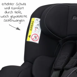 Reboarder-Kindersitz Sperber-Fix 61 61 cm - 105 cm / 1 Jahr bis 4 Jahre mit Isofix - Pearl Black - Kollektion 2025