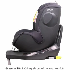 Reboarder-Kindersitz Sperber-Fix i-Size 40 cm - 105 cm / ab der Geburt bis 4 Jahre mit Isofix - Koala Grey - Kollektion 2025