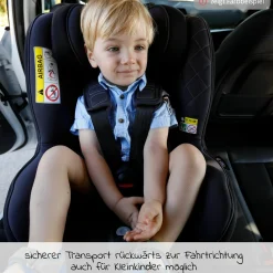 Reboarder-Kindersitz Sperber-Fix i-Size 40 cm - 105 cm / ab der Geburt bis 4 Jahre mit Isofix - Koala Grey - Kollektion 2025