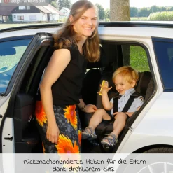 Reboarder-Kindersitz Sperber-Fix i-Size 40 cm - 105 cm / ab der Geburt bis 4 Jahre mit Isofix - Koala Grey - Kollektion 2025