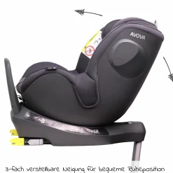 Reboarder-Kindersitz Sperber-Fix i-Size 40 cm - 105 cm / ab der Geburt bis 4 Jahre mit Isofix - Koala Grey - Kollektion 2025
